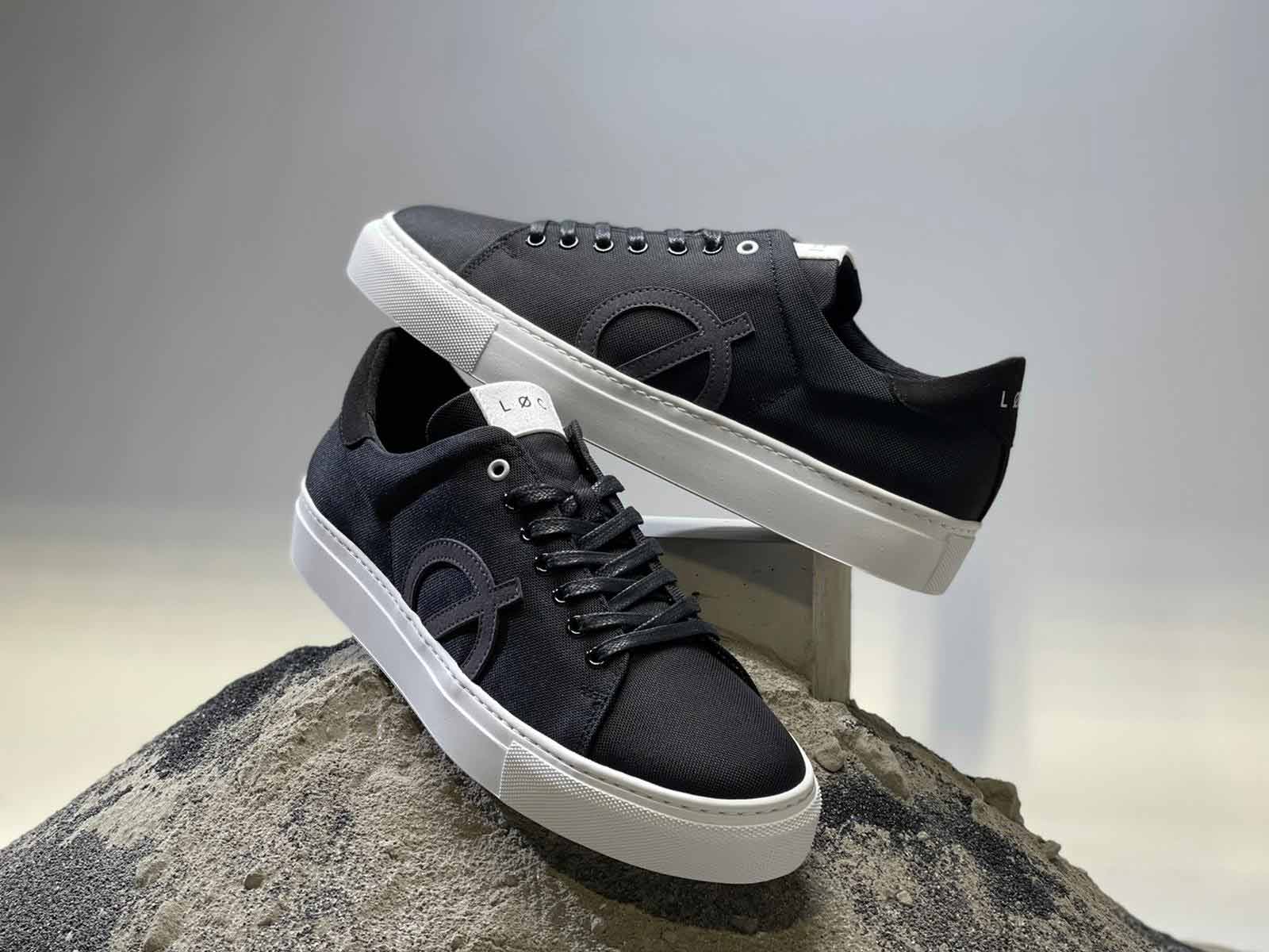 LOCI Black Vegan Sneakers Pair