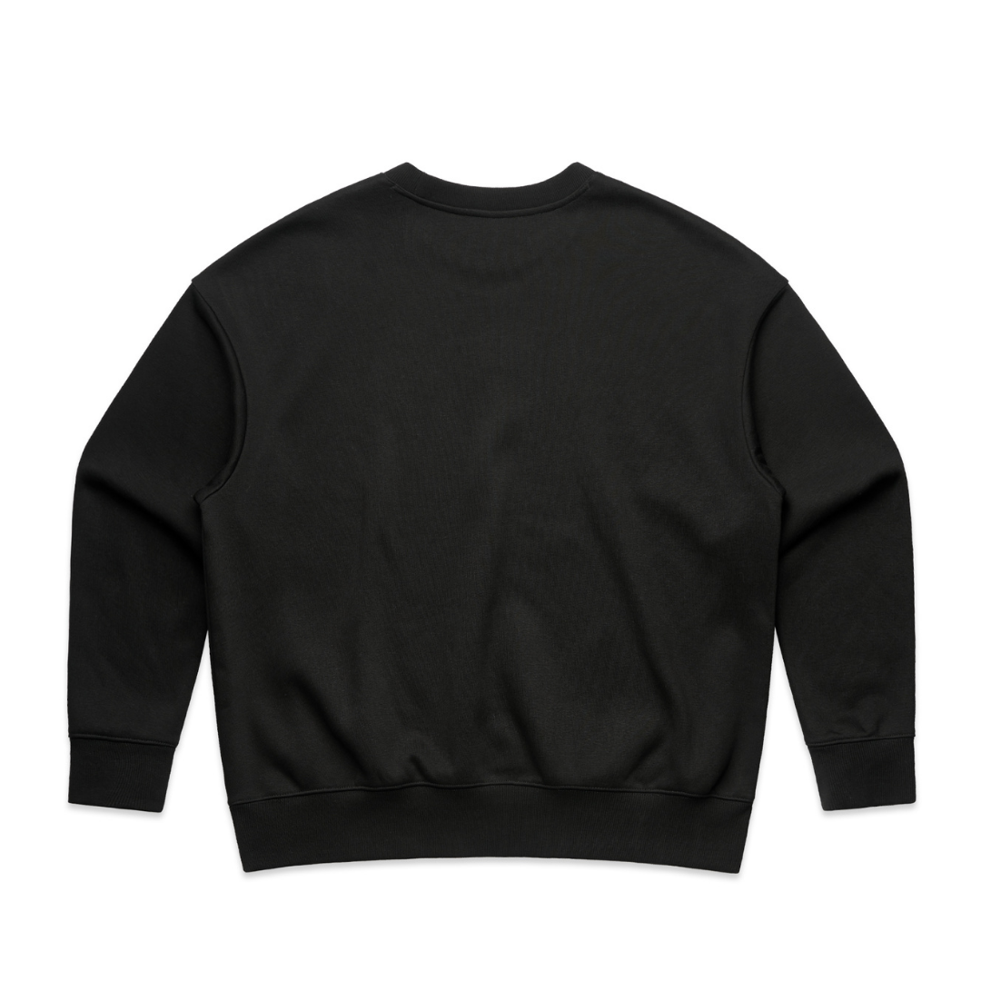 Black sweatshirt on a white background