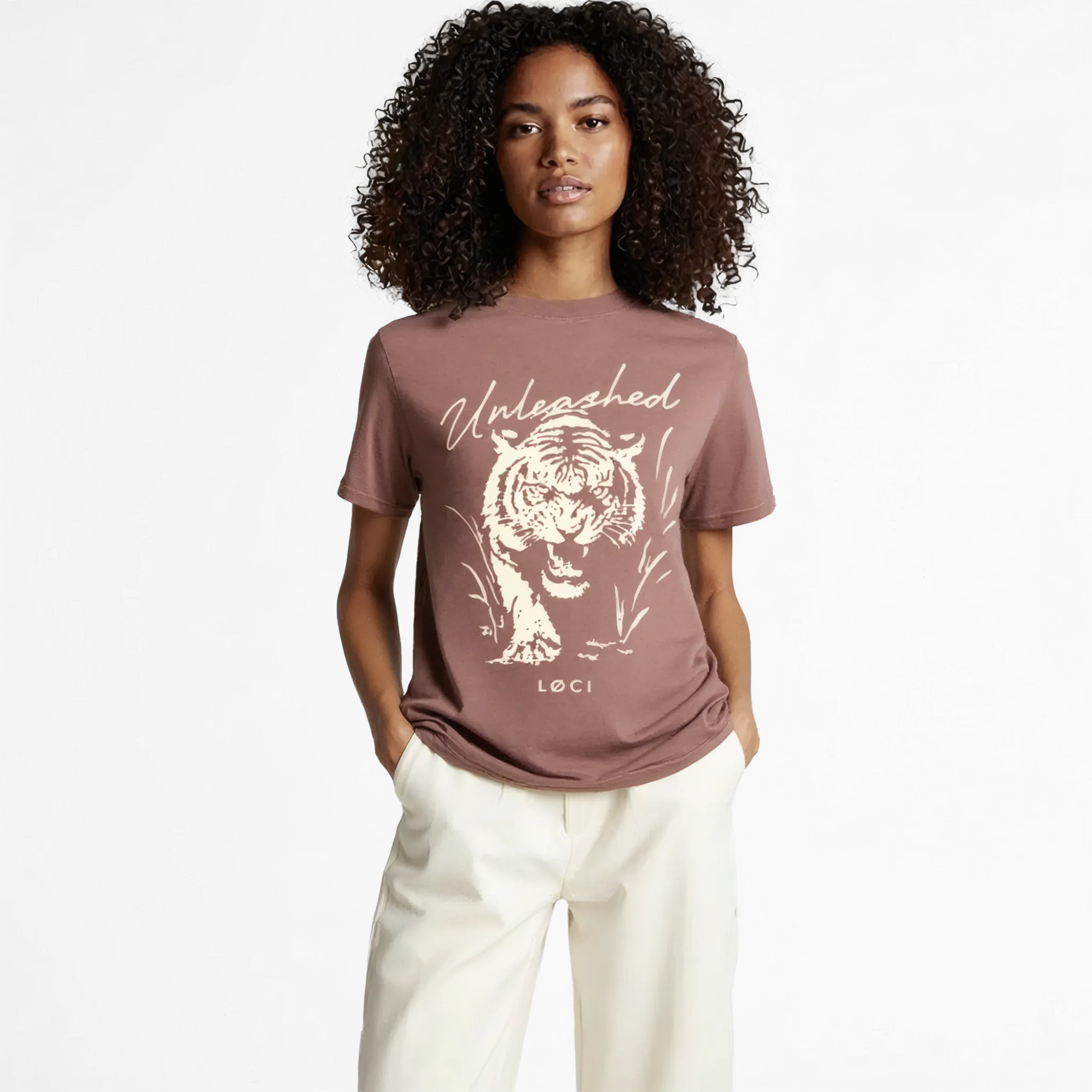 UNLEASHED X WOMEN'S T-SHIRT - VINTAGE PINK