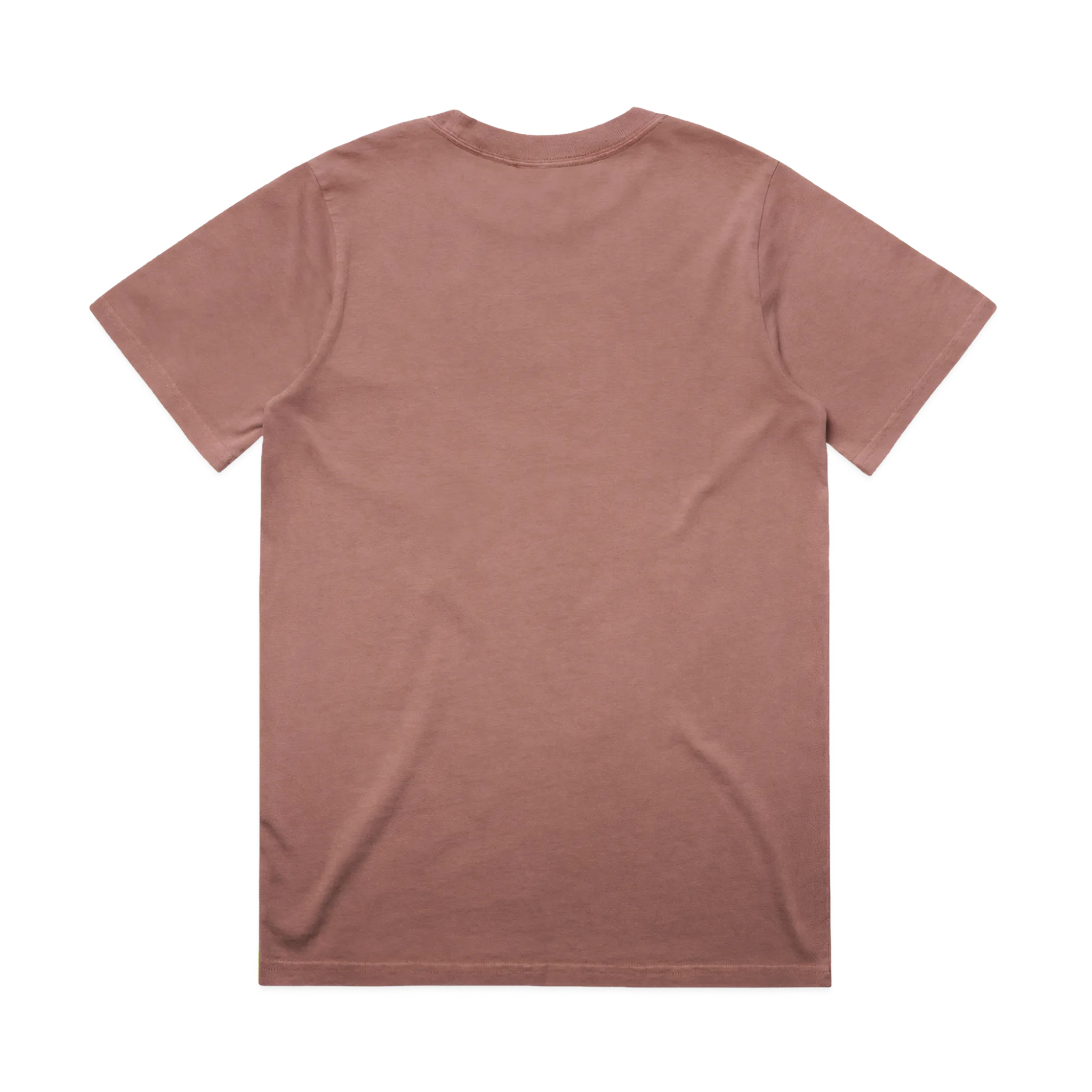 Brown t-shirt on a white background