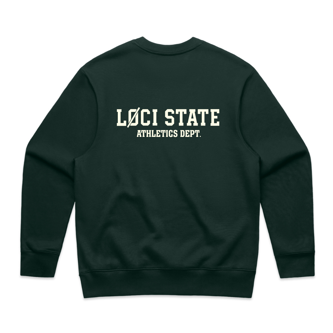 LØCI STATE SWEATER - PINE GREEN