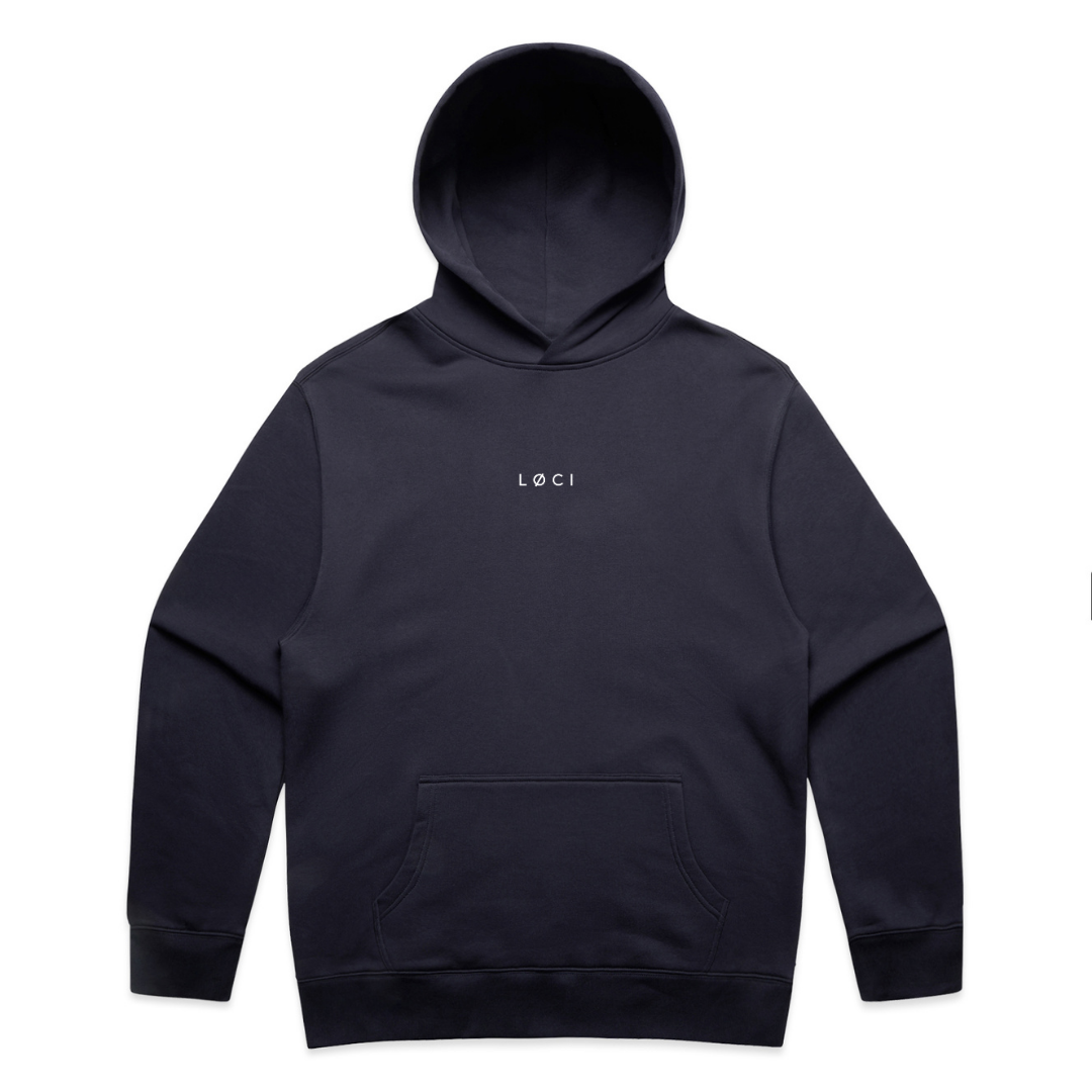 BASE MEN'S HOODIE - INK BLUE