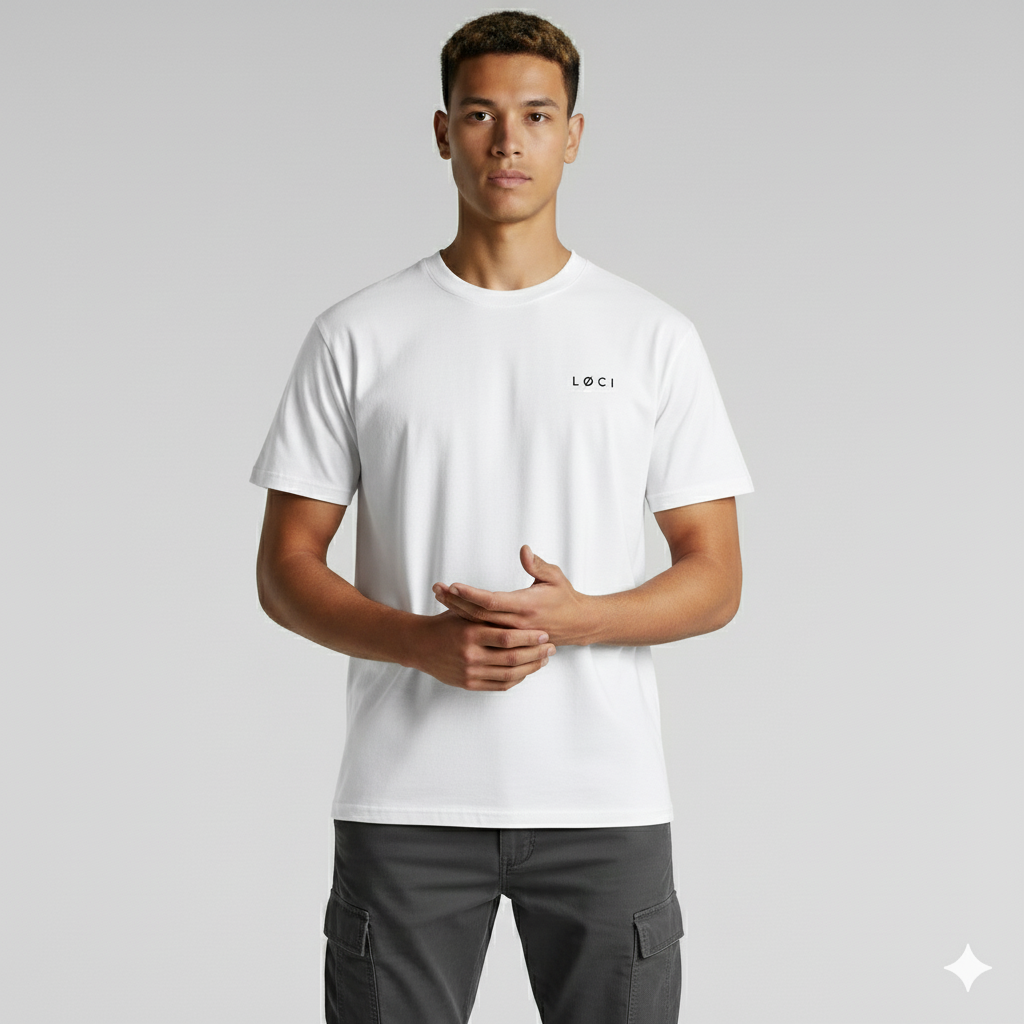 ICØN MEN'S VINTAGE-WASH T-SHIRT - WHITE