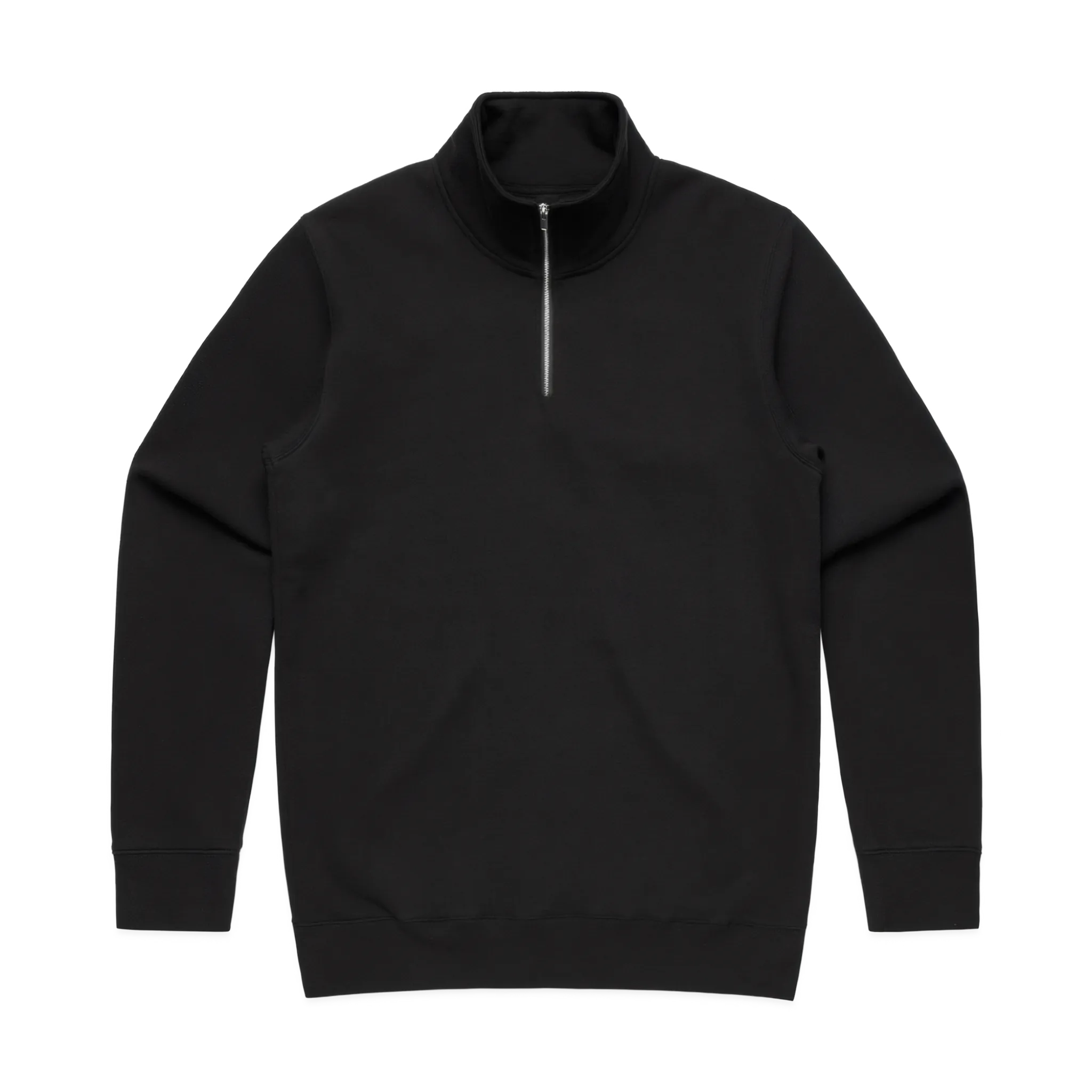 LA MAISON MEN'S HALF ZIP SWEATER - BLACK