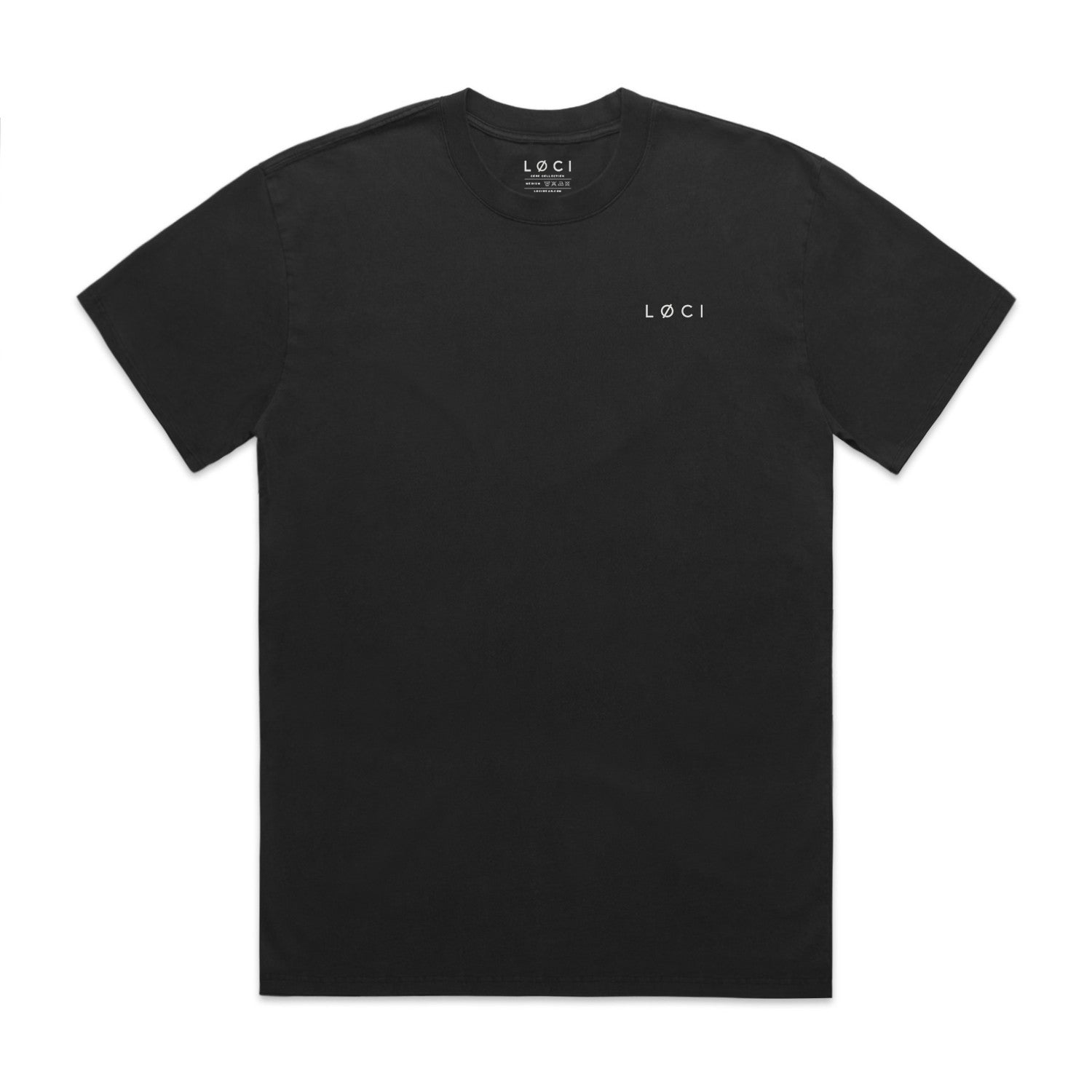 ICØN MEN'S VINTAGE-WASH T-SHIRT - BLACK