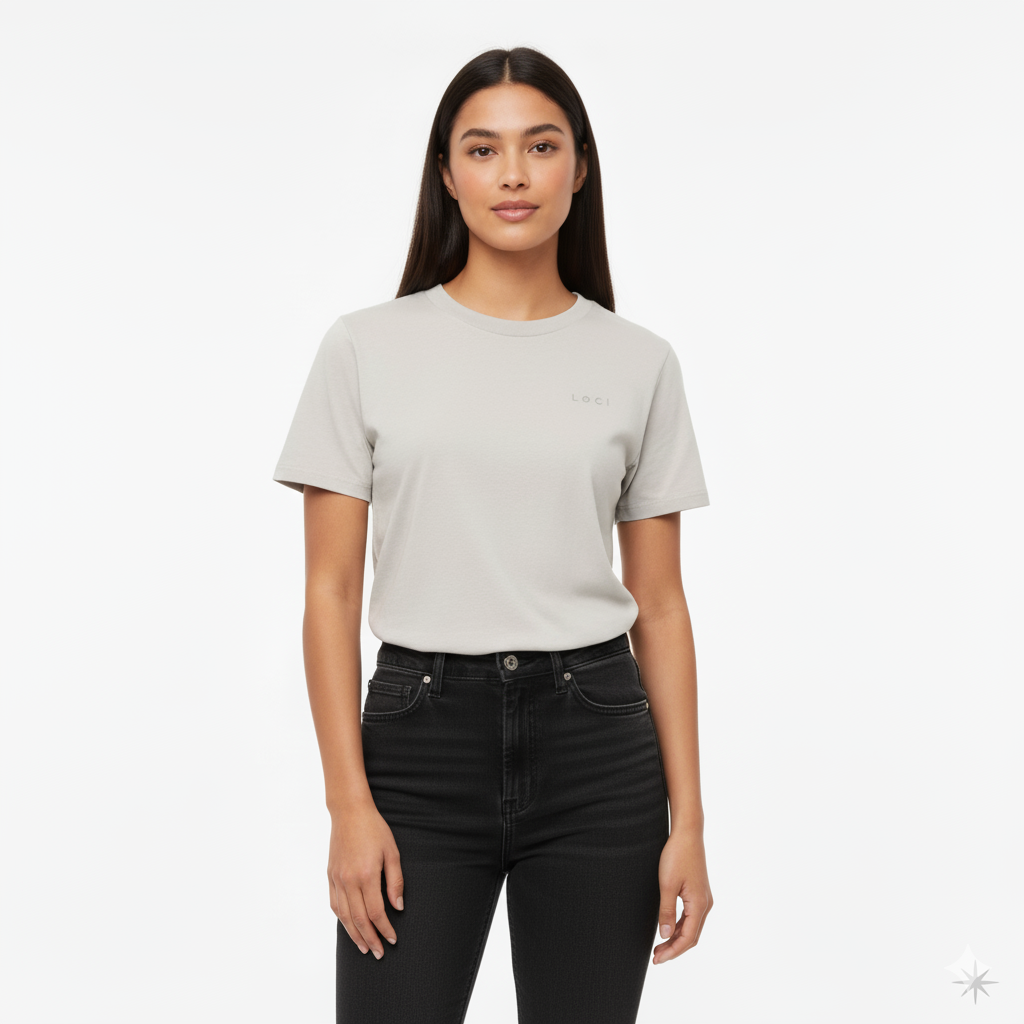 ICØN WOMEN'S VINTAGE-WASH T-SHIRT - BONE