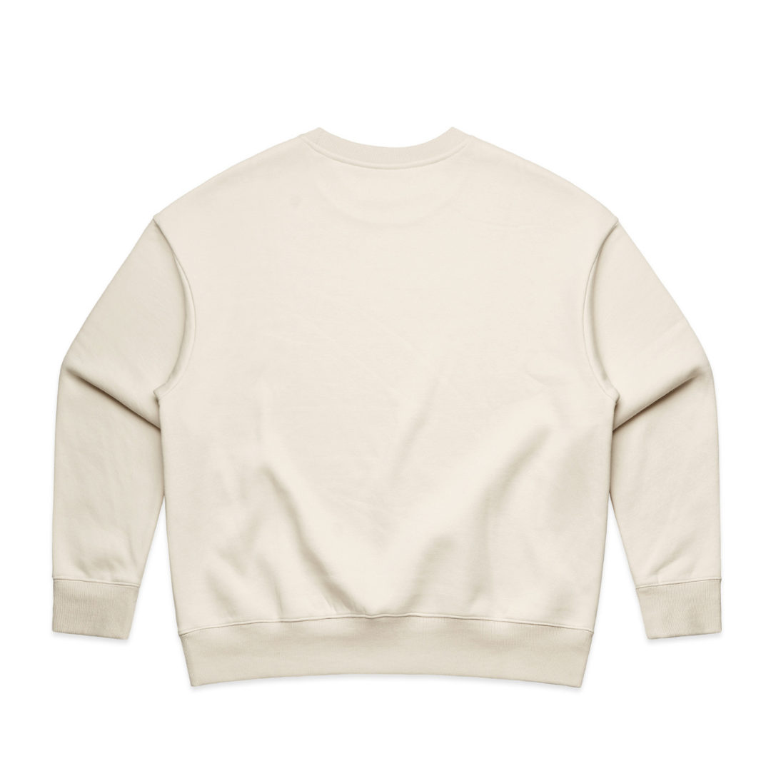 Beige sweatshirt on a white background
