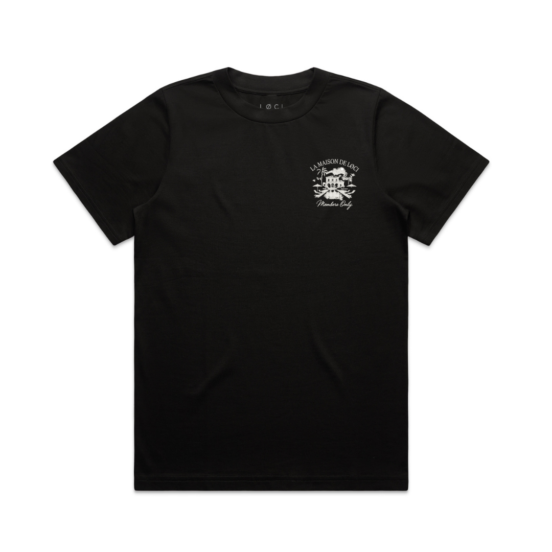 LA MAISON MEN'S T-SHIRT - BLACK