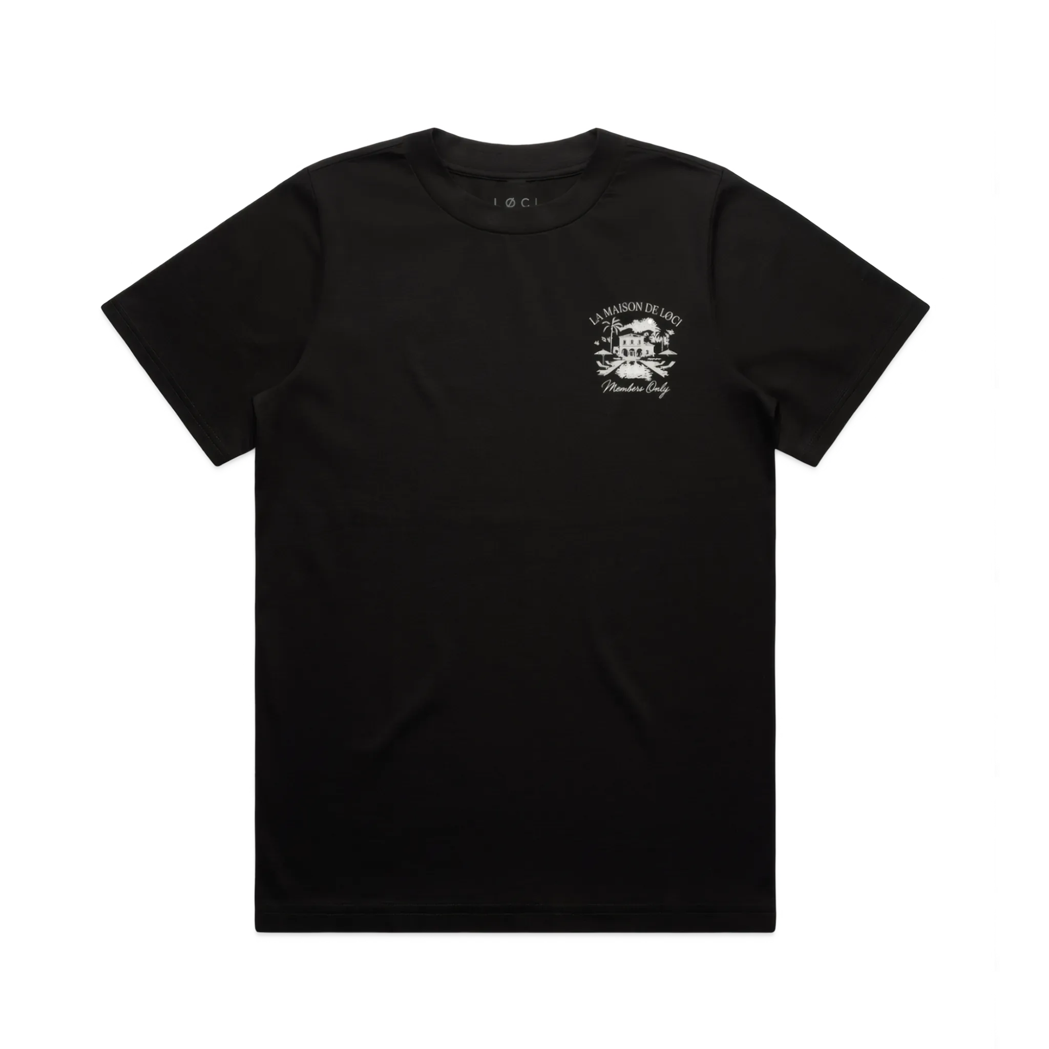 LA MAISON MEN'S T-SHIRT - BLACK