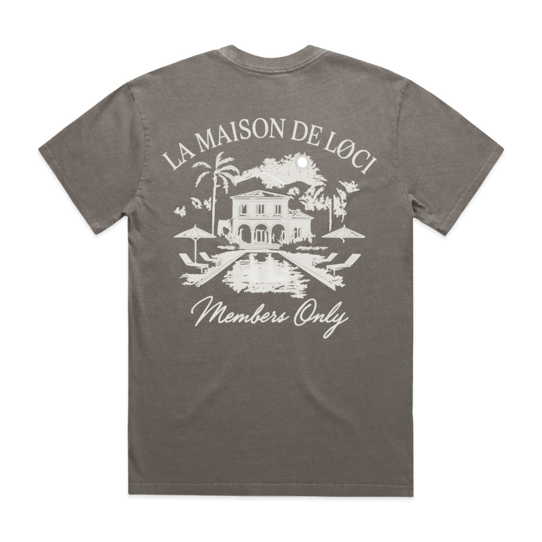 LA MAISON MEN'S T-SHIRT - VINTAGE GREY