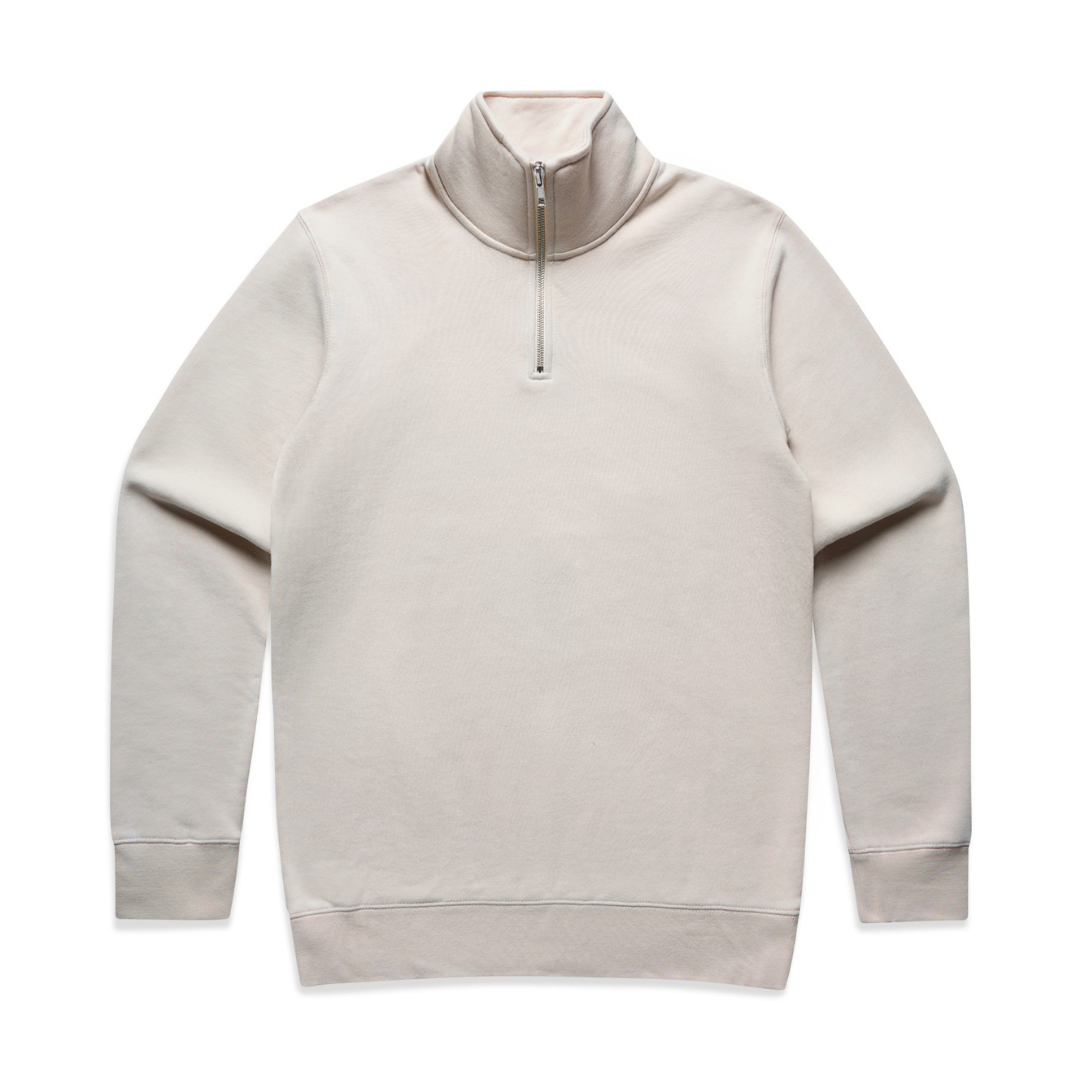 LØCI STATE HALF ZIP SWEATER - BONE