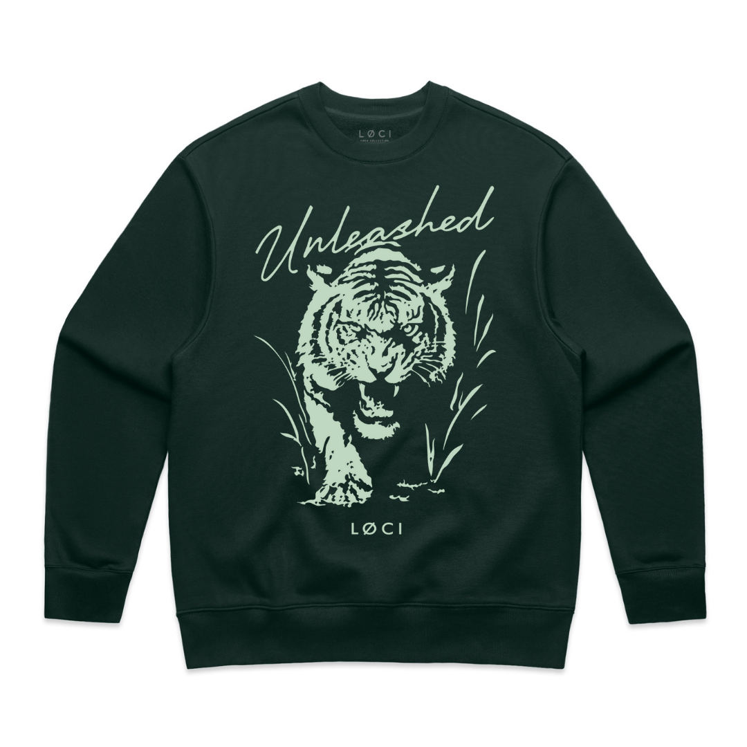 UNLEASHED X MEN'S SWEATER - PINE GREEN