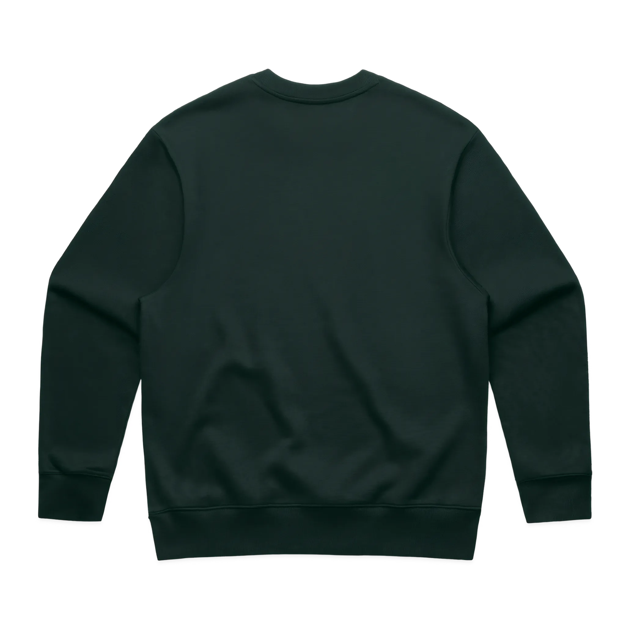 Dark green sweatshirt on a white background
