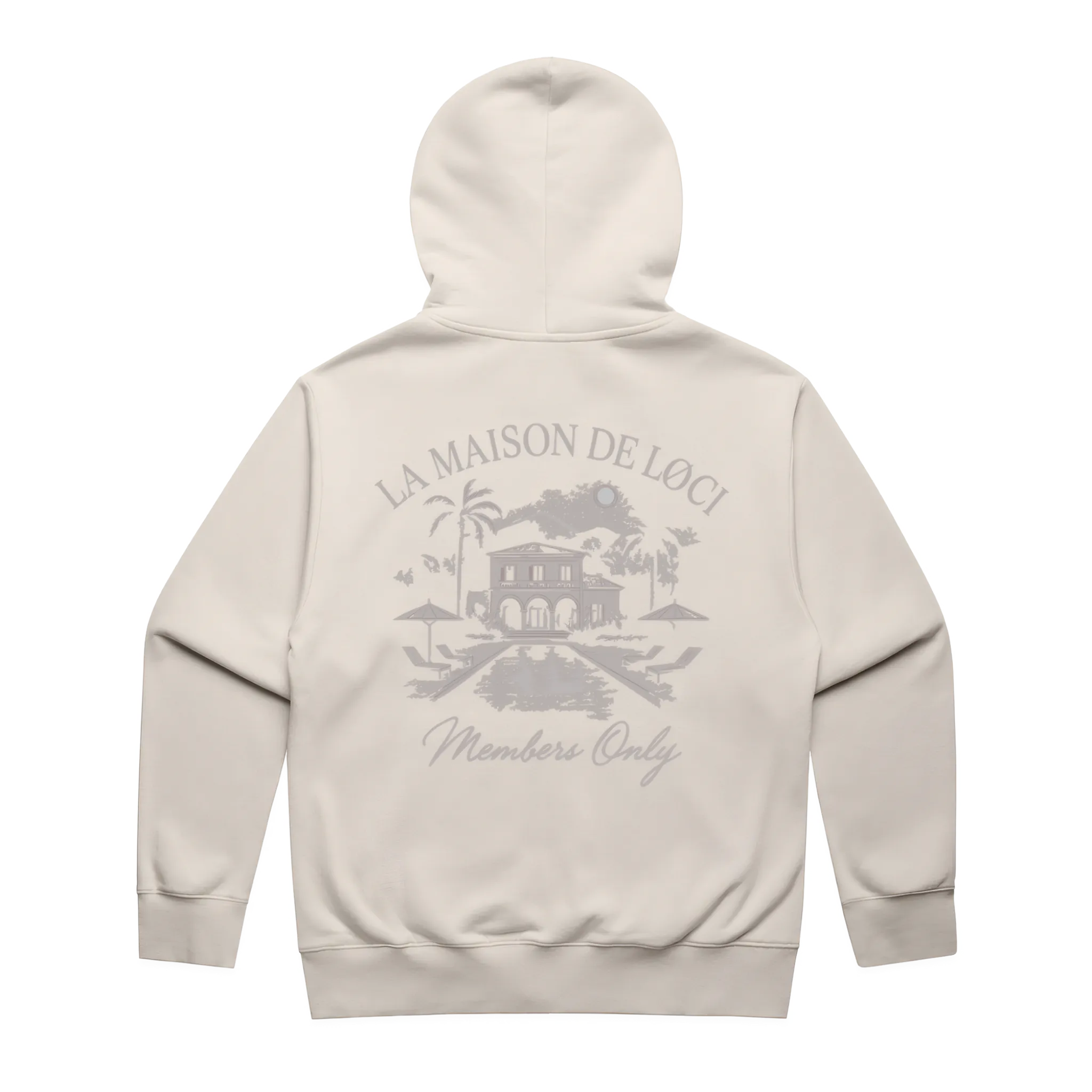 LA MAISON ZIP HOODIE - BONE