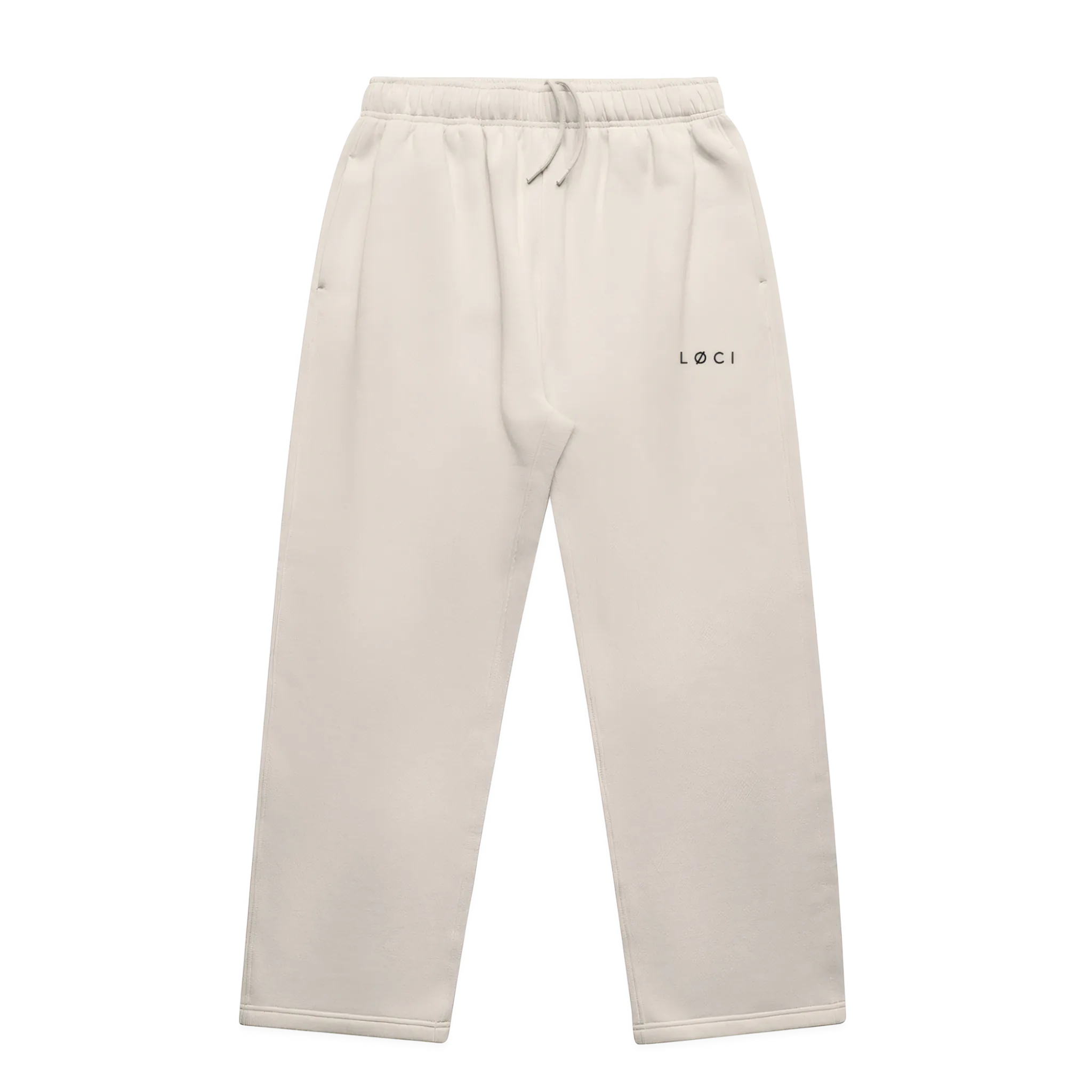 BASE MEN'S CUFFLESS SWEATPANTS - BONE