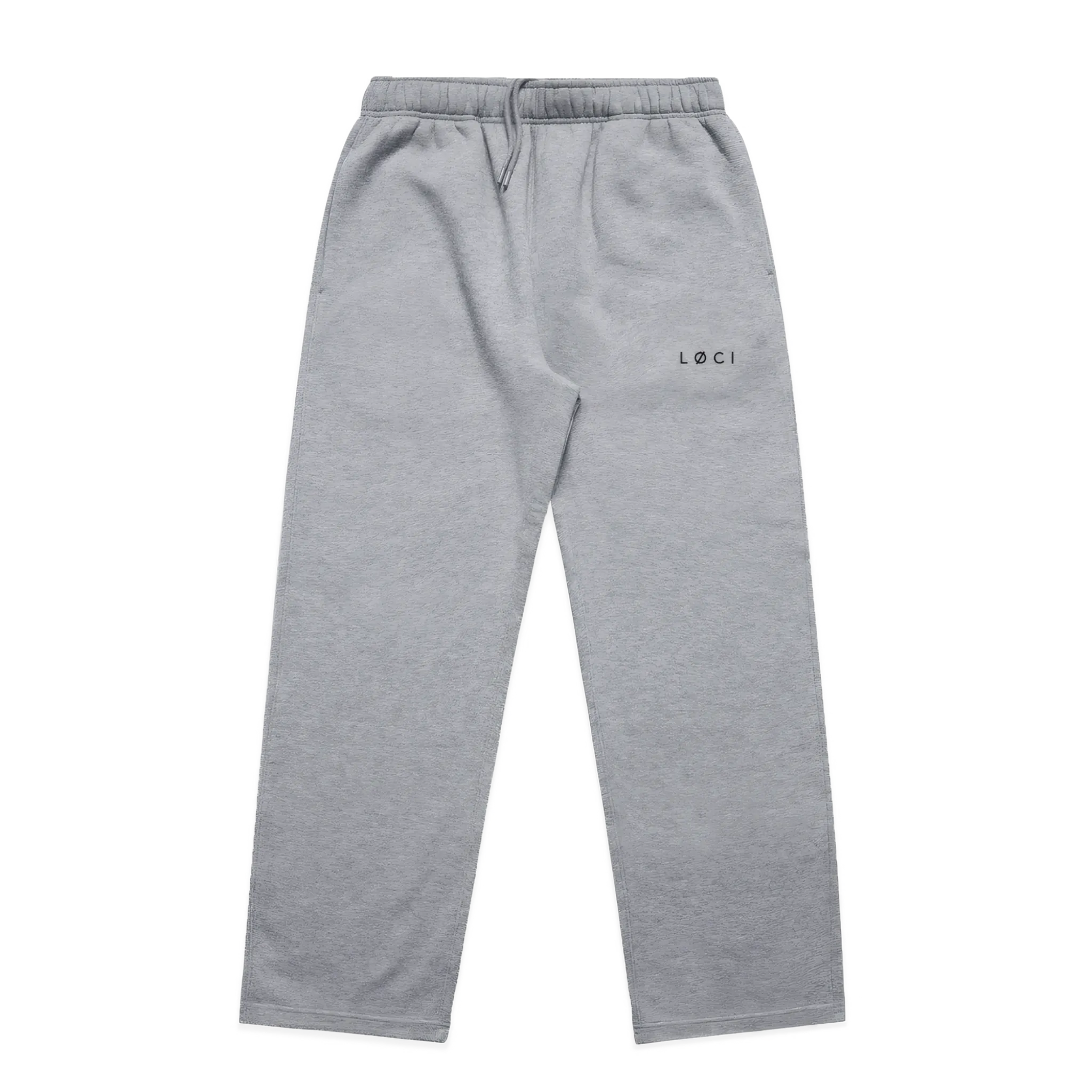 BASE MEN'S CUFFLESS SWEATPANTS - ATHLETIC HEATHER
