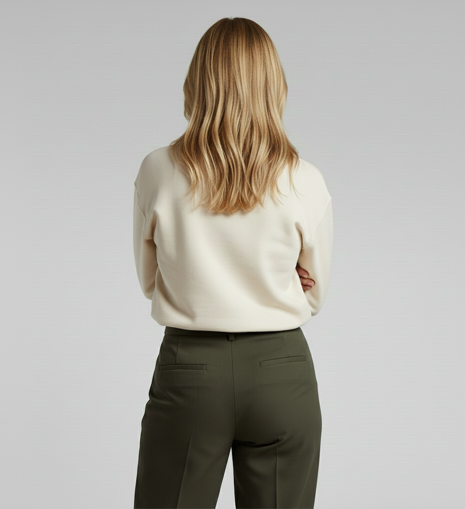 FLOWERS WOMEN'S SWEATER - ECRU