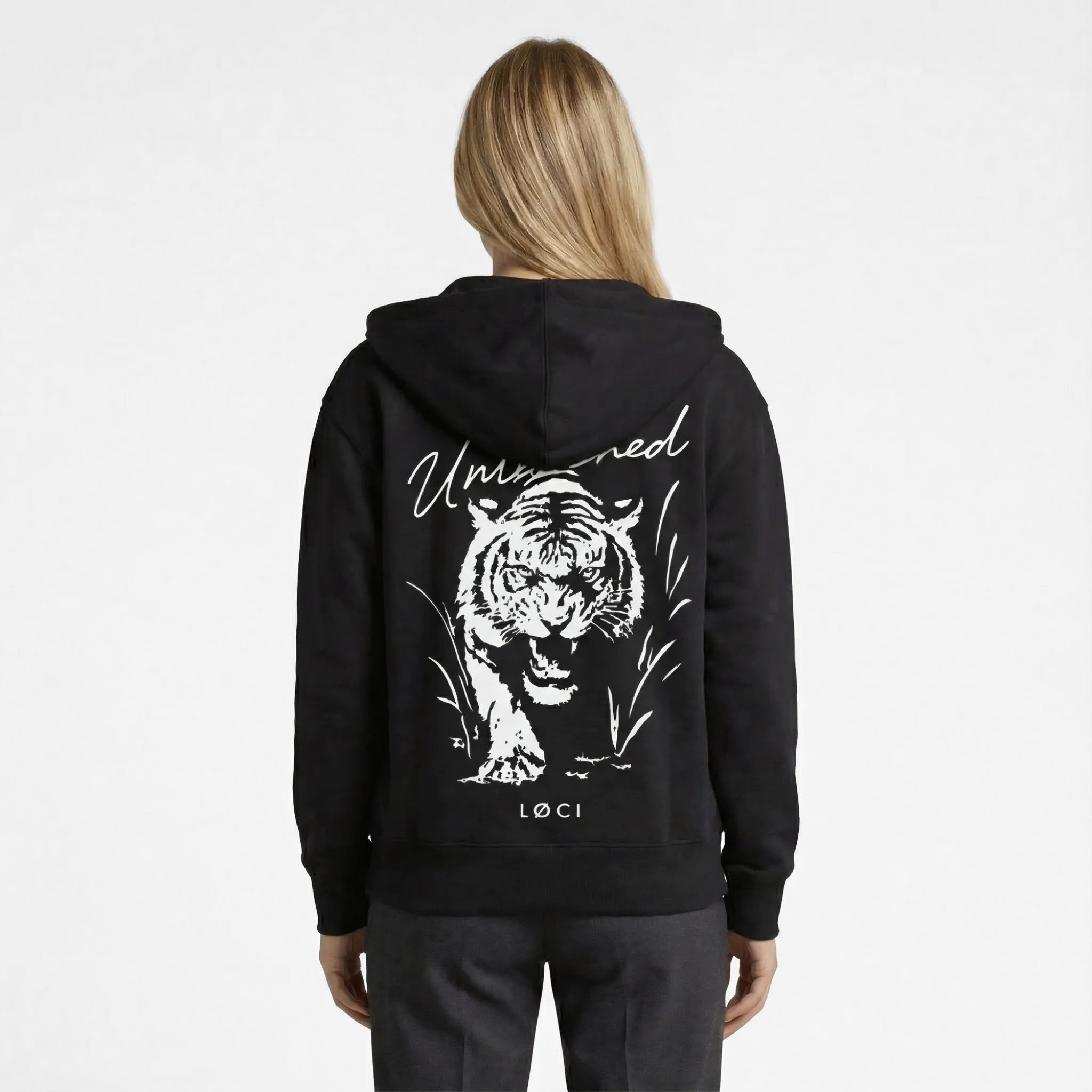 UNLEASHED ZIP HOODIE - BLACK