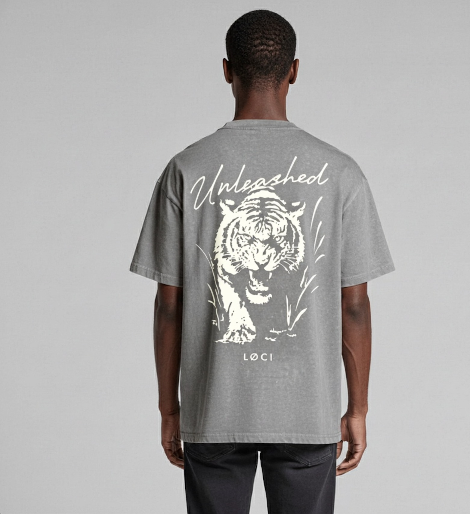 UNLEASHED MEN'S T-SHIRT - GREY STONE