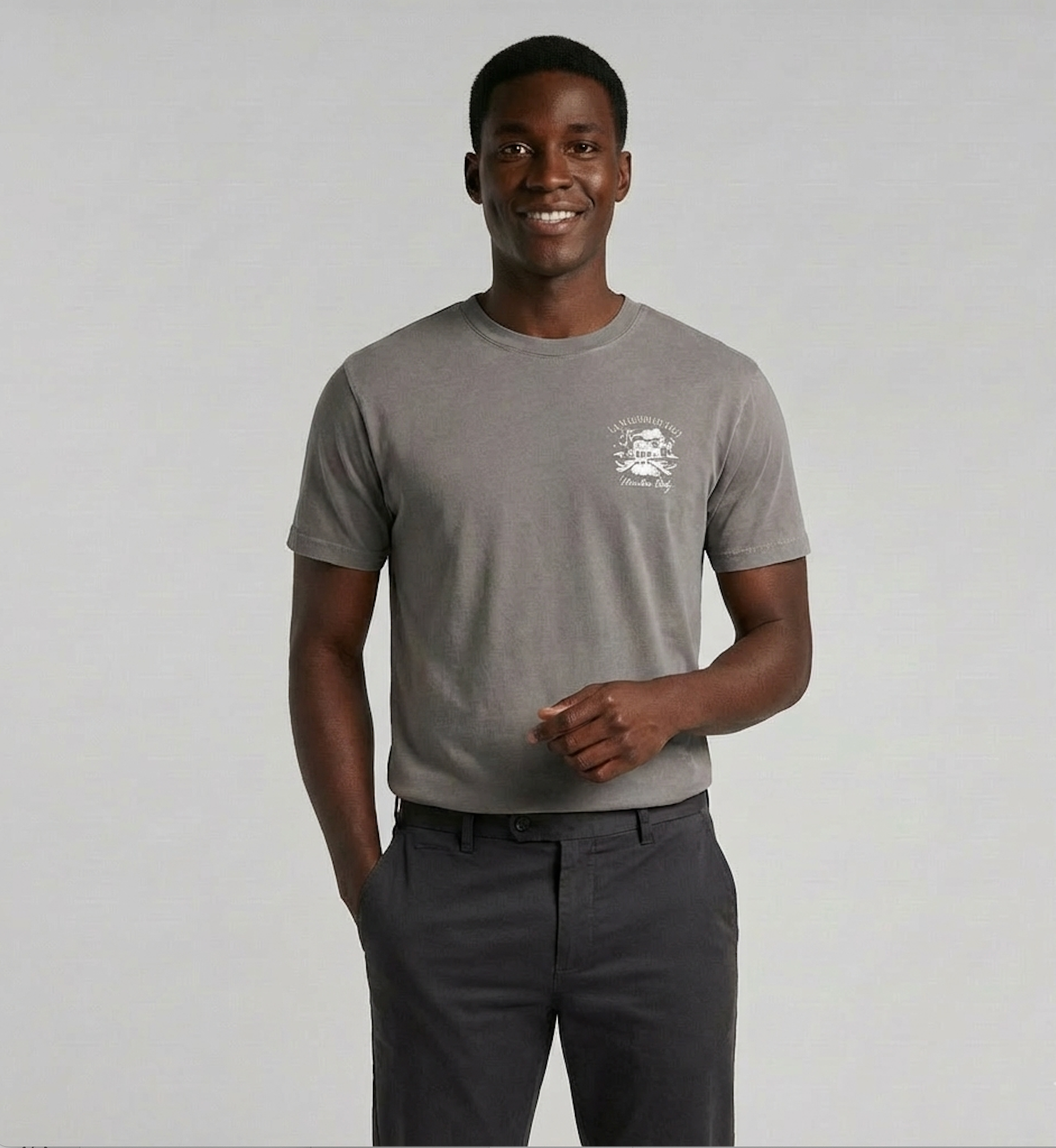 LA MAISON MEN'S T-SHIRT - VINTAGE GREY