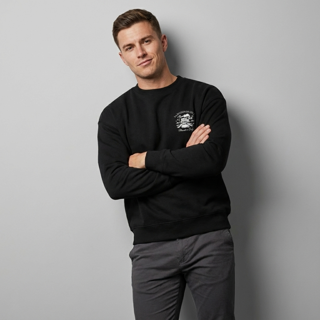 LA MAISON MEN'S SWEATER - BLACK
