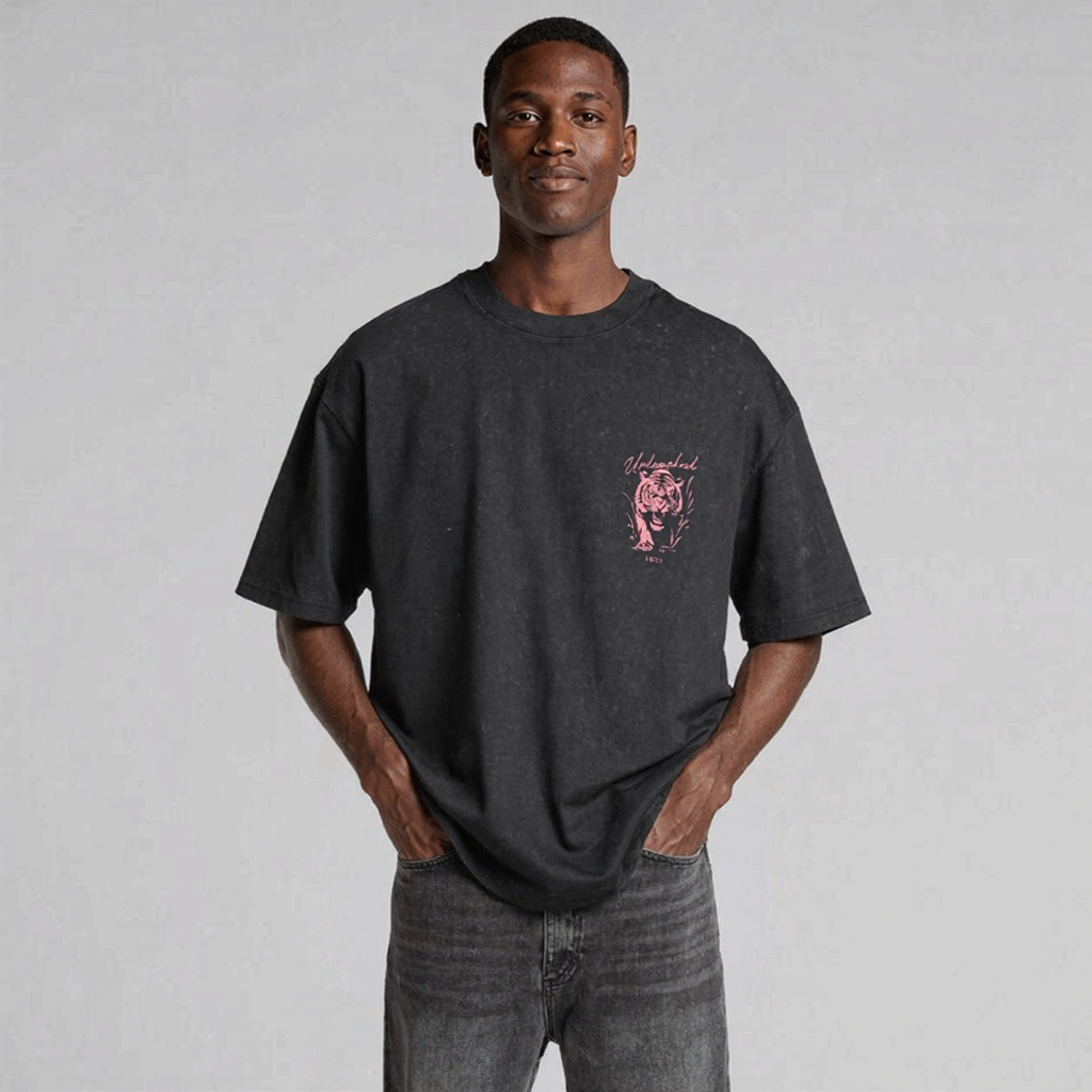 UNLEASHED MEN'S T-SHIRT - BLACK STONE