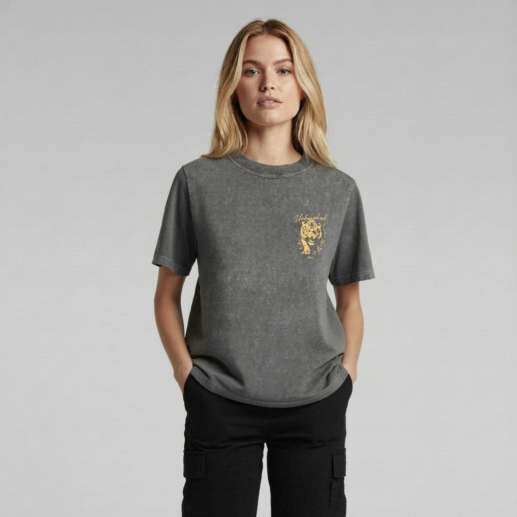 UNLEASHED WOMEN'S T-SHIRT - COAL STONE