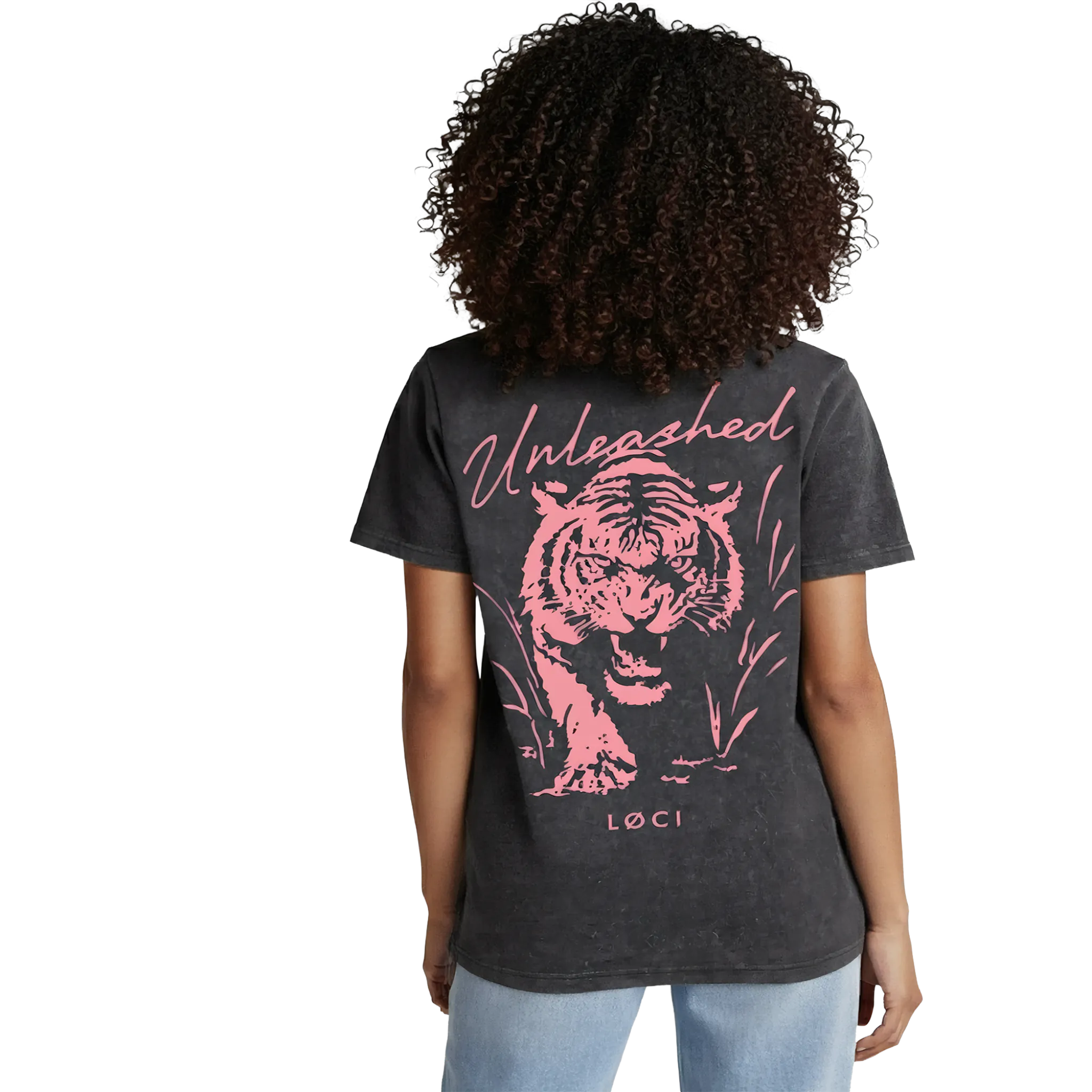 UNLEASHED WOMEN'S T-SHIRT - BLACK STONE
