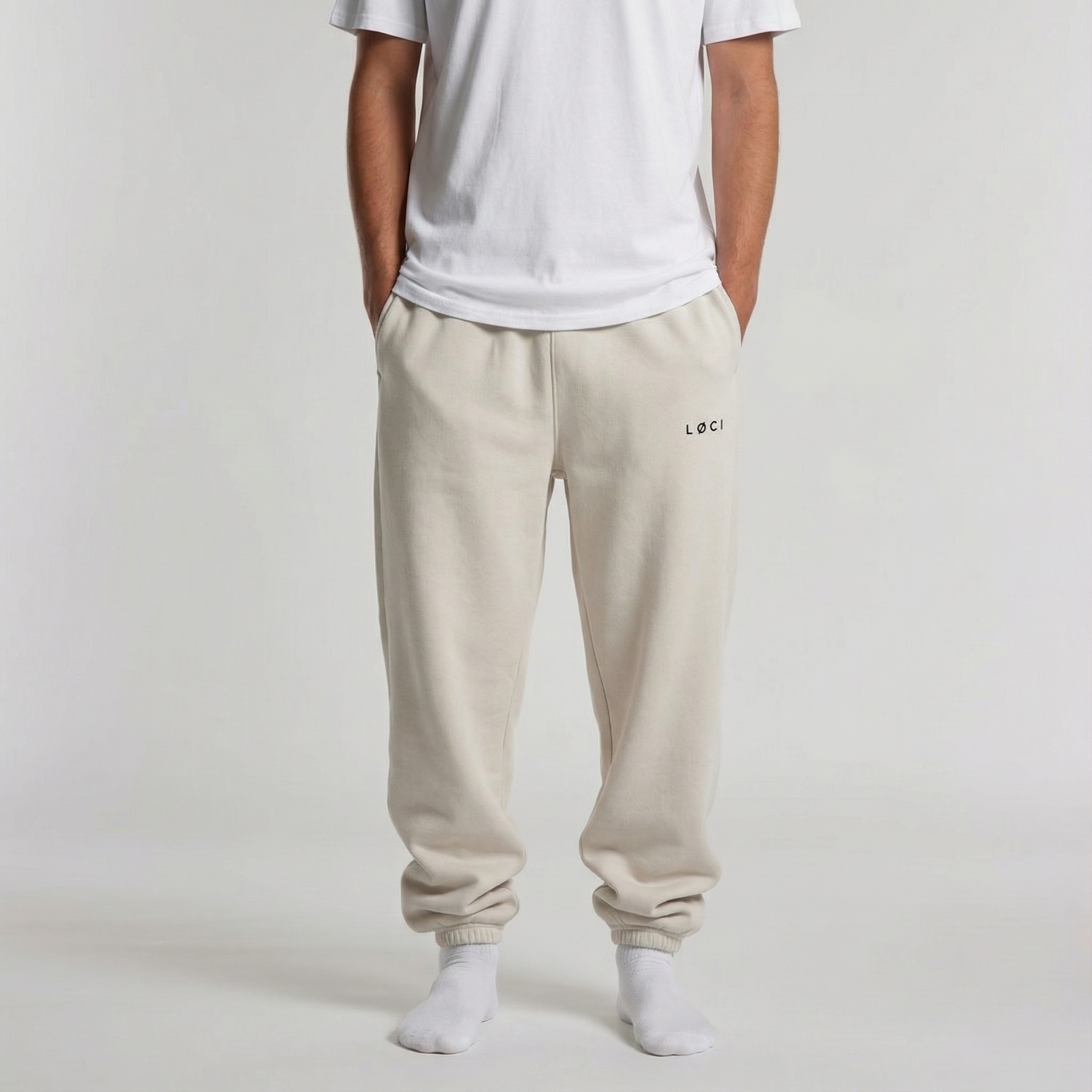 BASE MEN'S SWEATPANTS - VINTAGE BONE