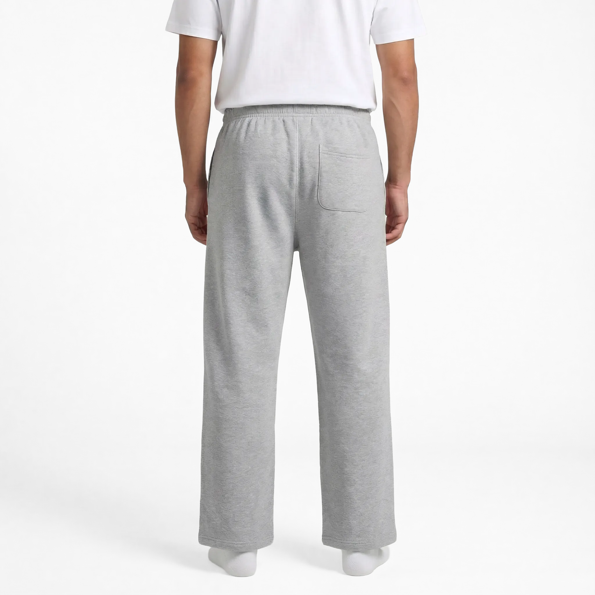 BASE MEN'S CUFFLESS SWEATPANTS - ATHLETIC HEATHER