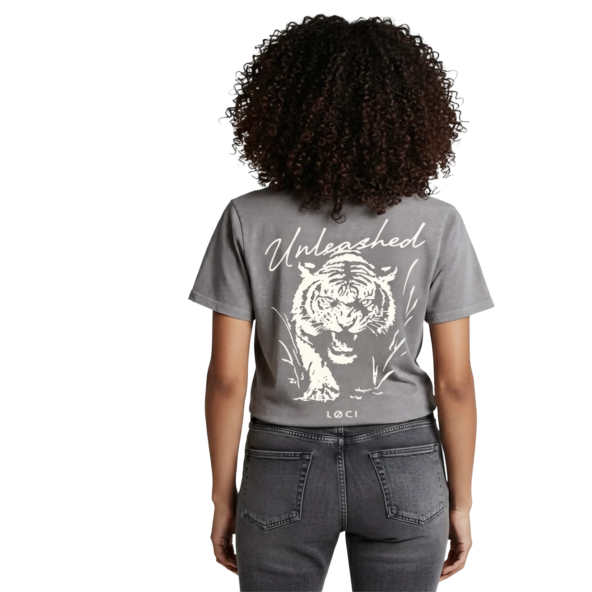 UNLEASHED WOMEN'S T-SHIRT - GREY STONE