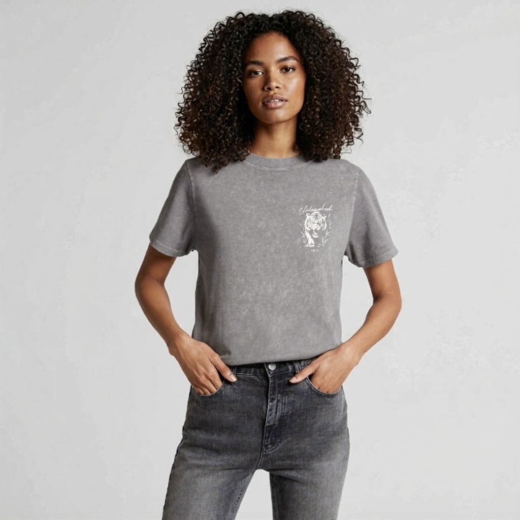 UNLEASHED WOMEN'S T-SHIRT - GREY STONE